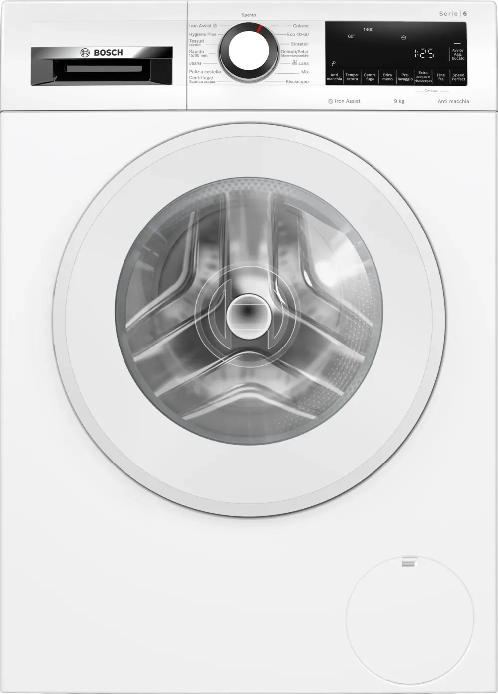 Bosch Lavatrice 9 Kg Classe A Profondità 59 cm Centrifuga 1400 giri Funzione Vapore colore Bianco - WGG244Z6IT